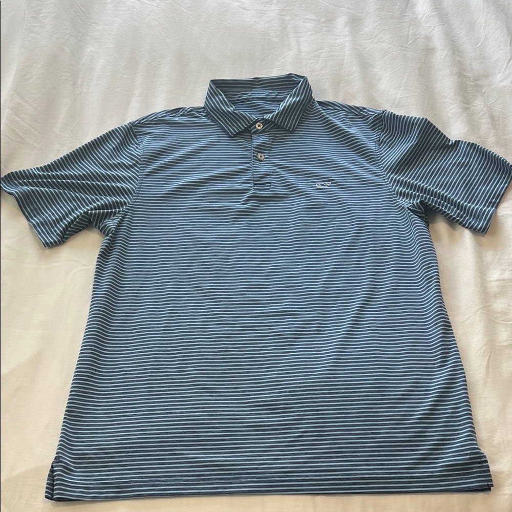 Vineyard Vines Blue Striped Men's Polo Shirt